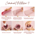 Bouillotte à Eau en Peluche Douce 1L/2L