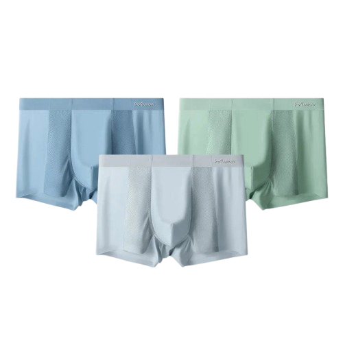 Boxers Sans Couture en Soie Glacée – Lot de 3