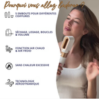 Brosse Soufflante 5 en 1 à Air Chaud - Séchage, Lissage & Brushing Rapide