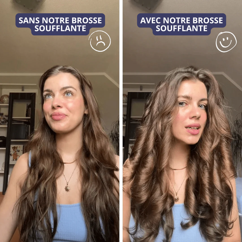 Brosse Soufflante 5 en 1 à Air Chaud - Séchage, Lissage & Brushing Rapide