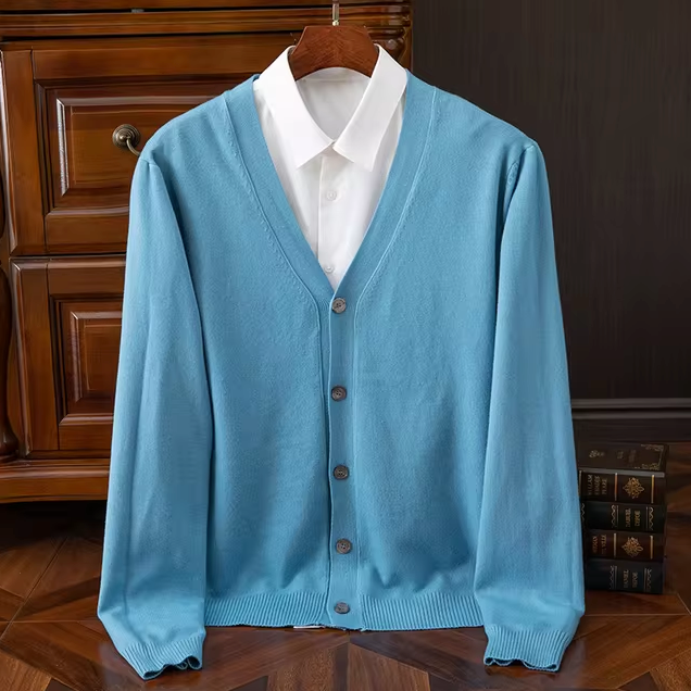 Cardigan en tricot pour Homme - 10 Couleurs