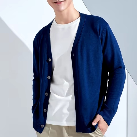 Cardigan en tricot pour Homme - 10 Couleurs