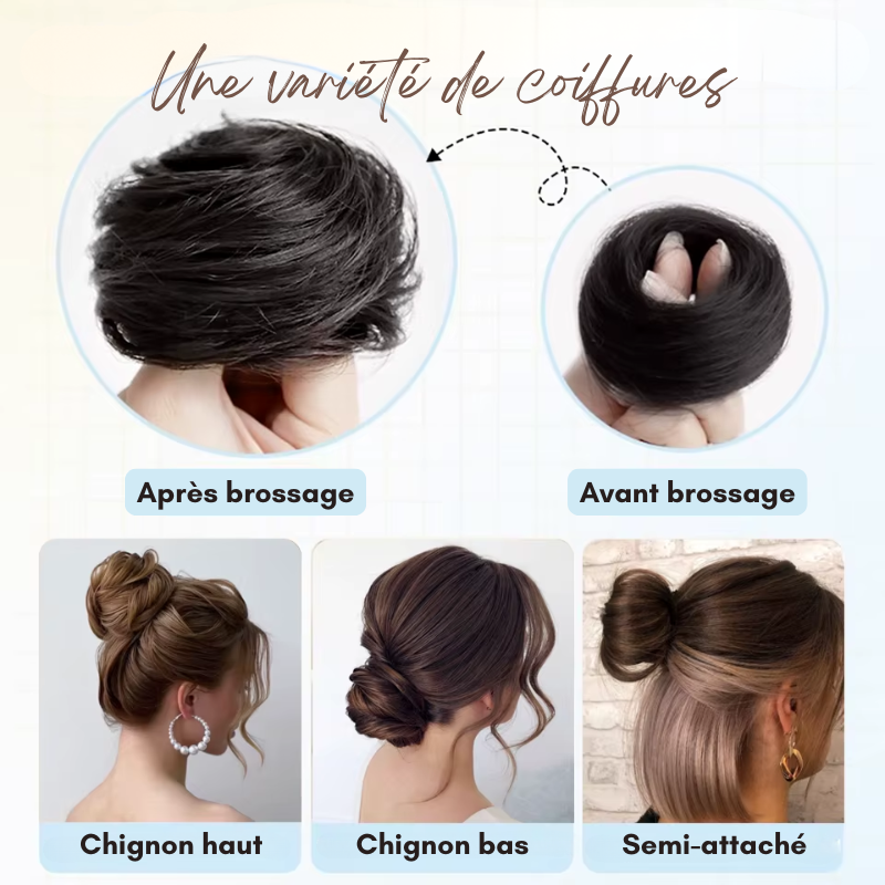 Chouchou Effet Faux Chignon Élégant