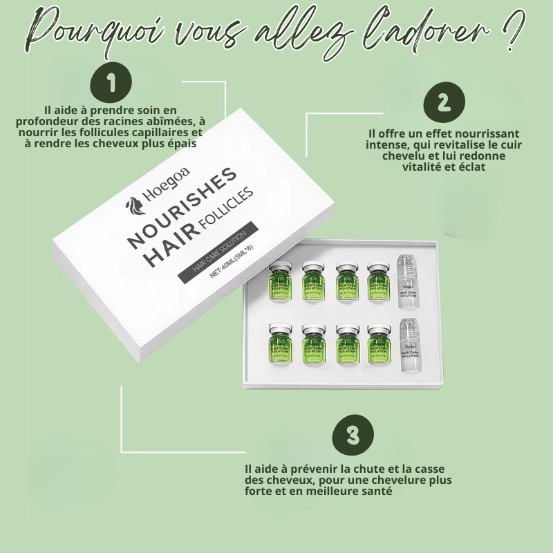 Coffret Ampoules Capillaire Anti-Perte de Cheveux + Dermaroller à Réservoir OFFERT