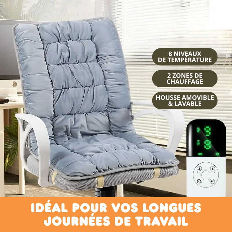 Coussin Chauffant Ergonomique – Chaise de Bureau 220V