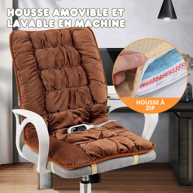 Coussin Chauffant Ergonomique – Chaise de Bureau 220V