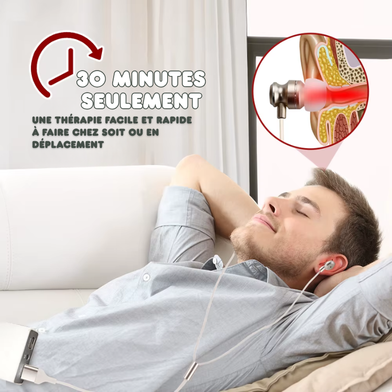 Écouteurs Auriculaires Infrarouge 650nm - Multiples Bienfaits