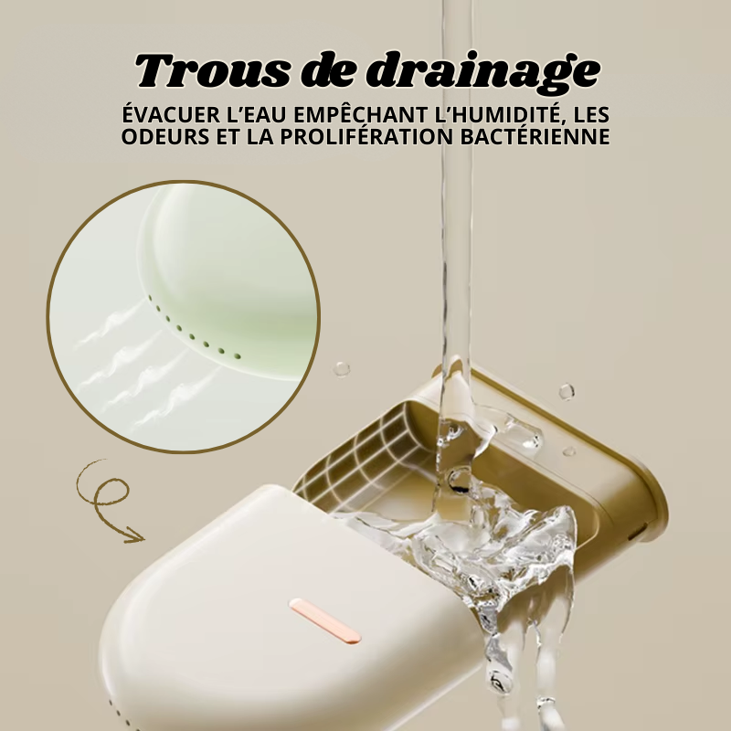 Étui de Voyage pour Gouttières et Dentier à Double Compartiment