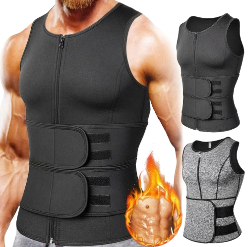 Gilet de Compression Amincissant Brûleur de Graisse pour Homme