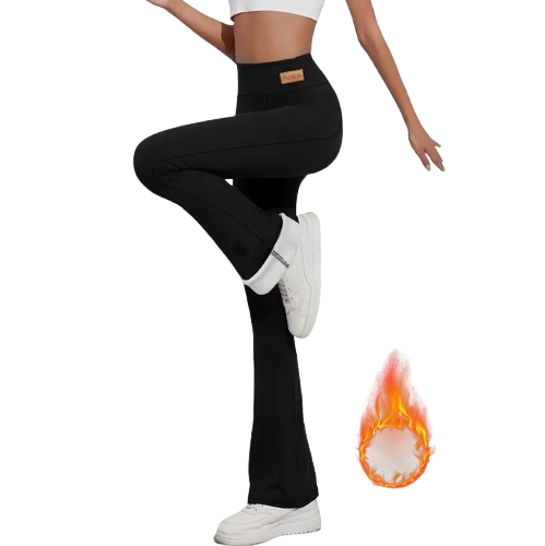 Legging Évasé Large Doublure Polaire