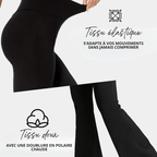 Legging Évasé Large Doublure Polaire
