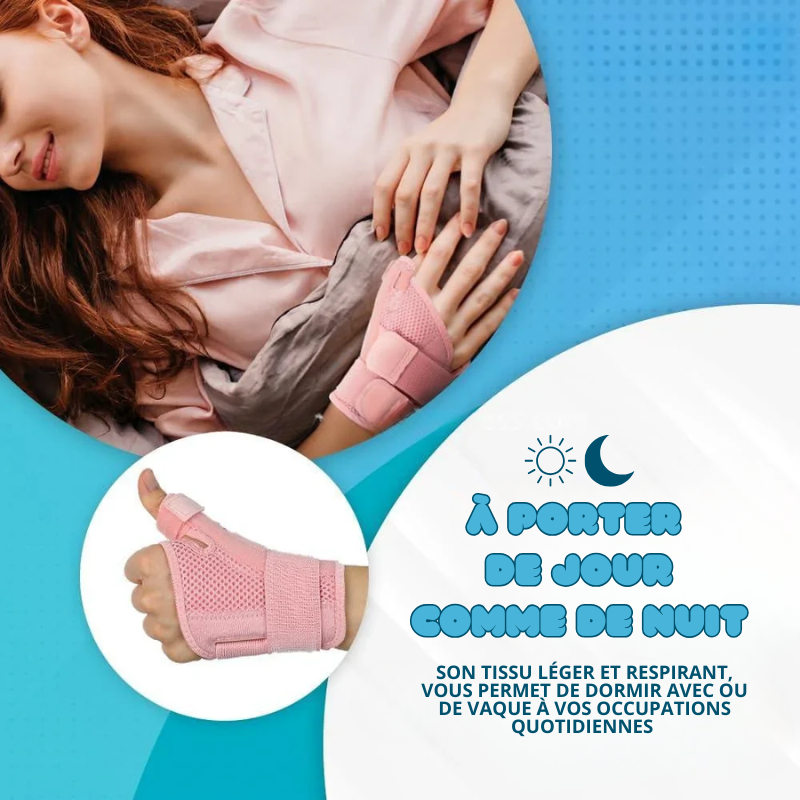 Lot de 2 Attelles de Poignet et Pouce - Soutient & Soulage les douleurs