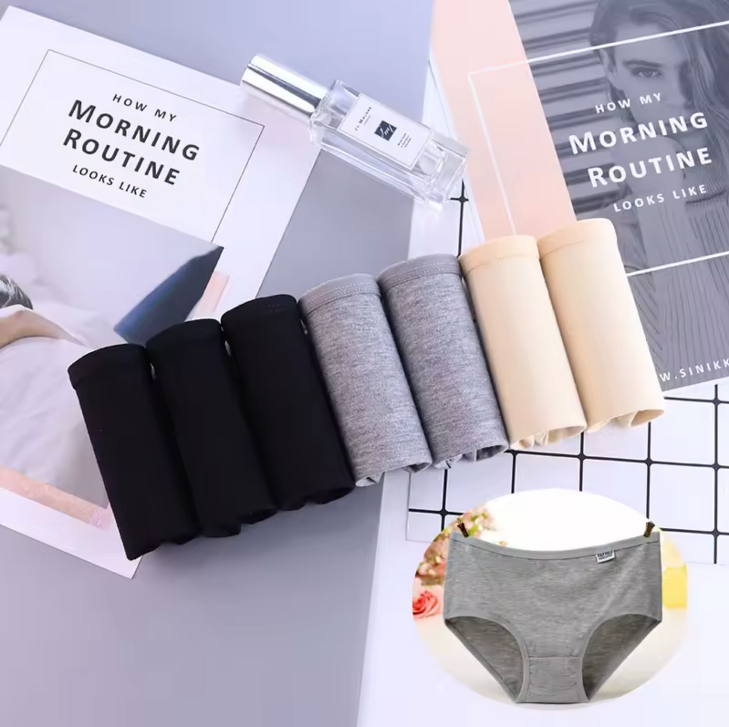 Lot de 7 Culottes en 100% coton