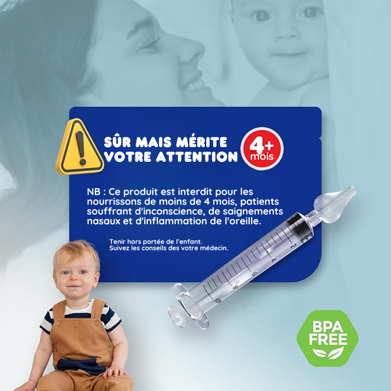 Lot de 7 Seringues nasales pour bébé nettoyage de sinus