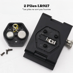 Loupe Compte-fils pliable Grossissement x10 avec échelle et LED - Étui