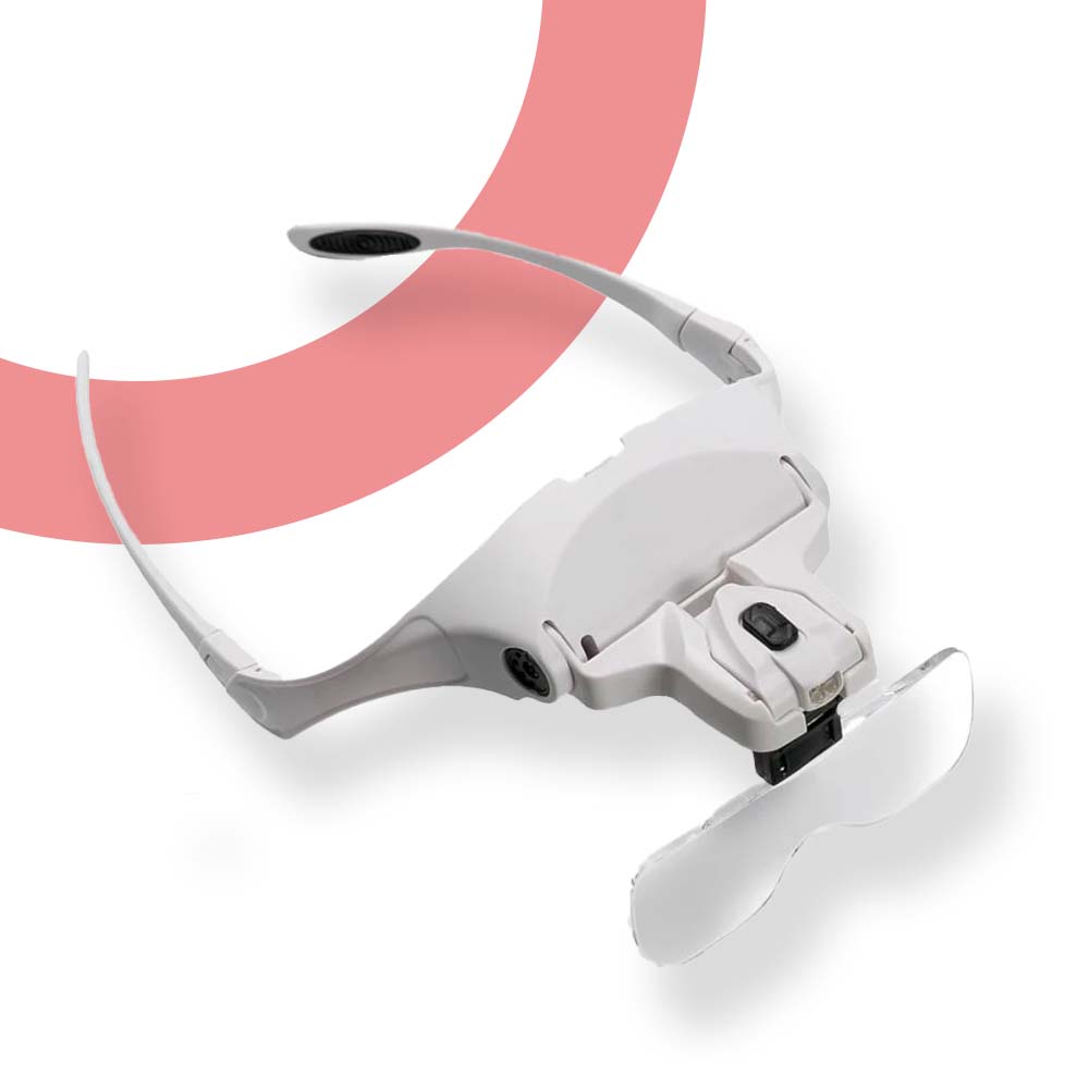 Lunettes loupe de précision avec lampe
