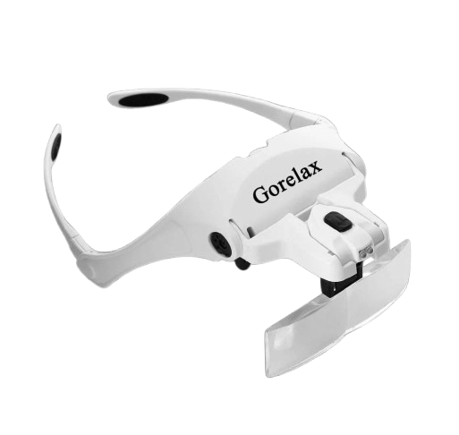 Lunettes loupe de précision avec lampe