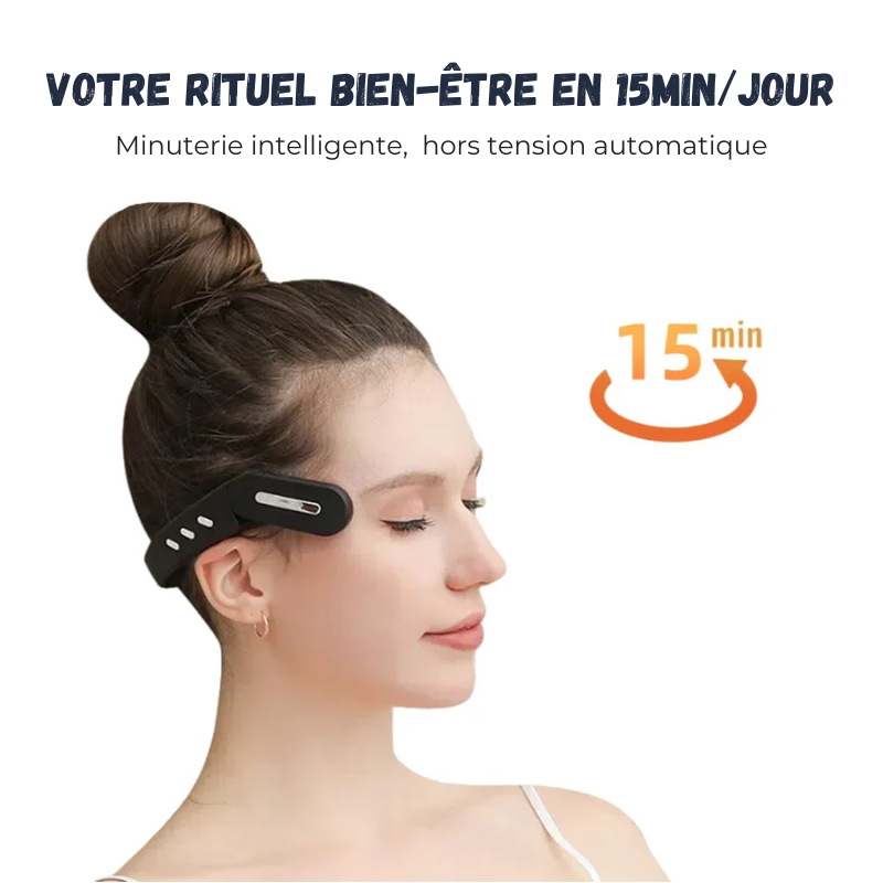 Masseur de Tête Électrique Anti-Migraine Chauffant
