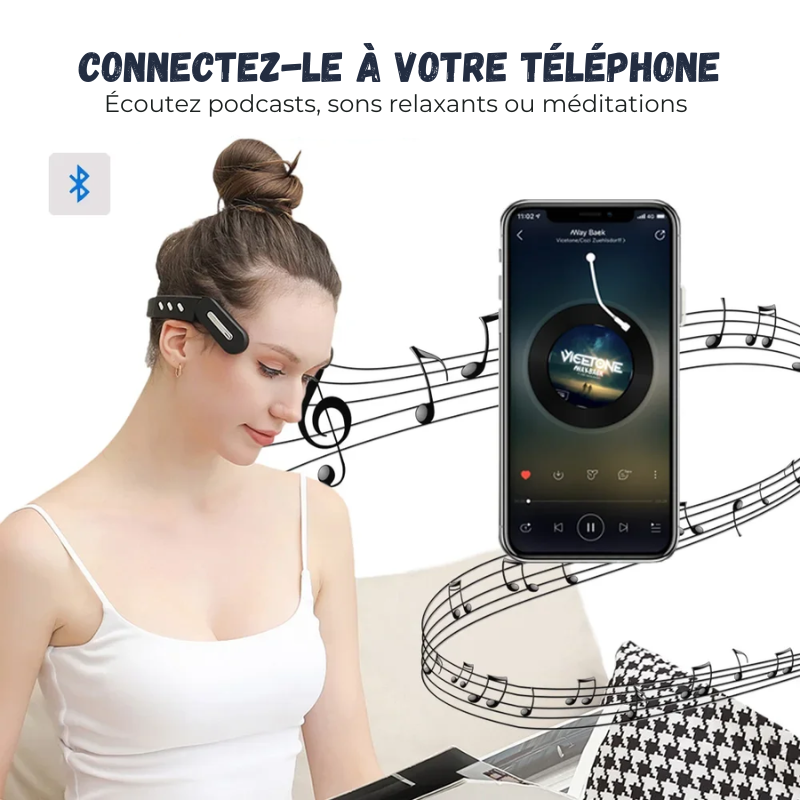 Masseur de Tête Électrique Anti-Migraine Chauffant