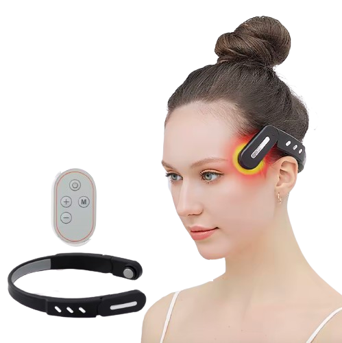 Masseur de Tête Électrique Anti-Migraine Chauffant