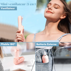 Mini ventilateur portable USB avec batterie externe intégrée