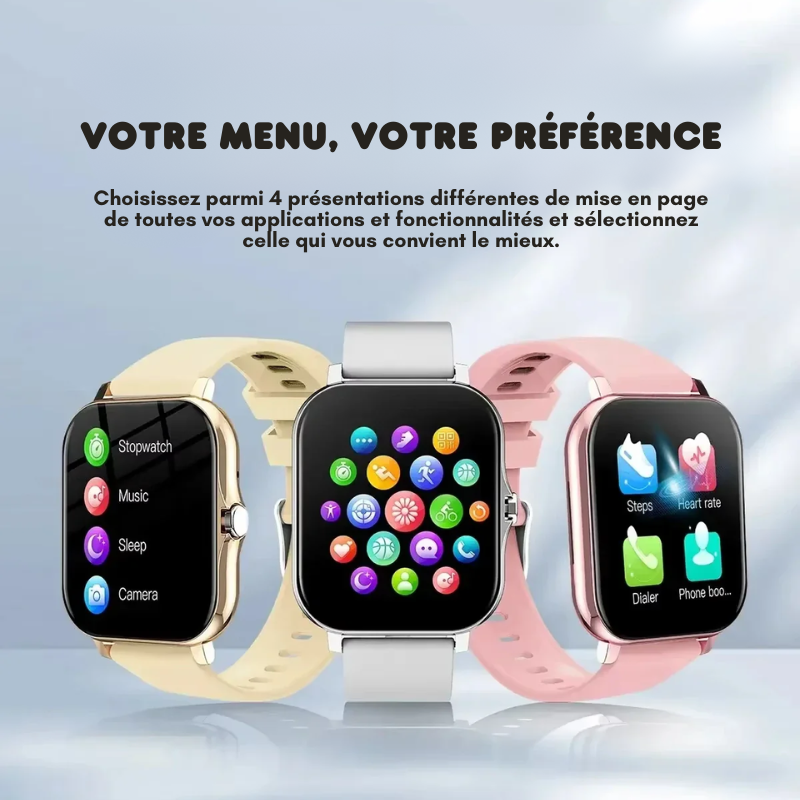 Montre Connectée Multifonction + Ecouteurs Bluetooth OFFERTS