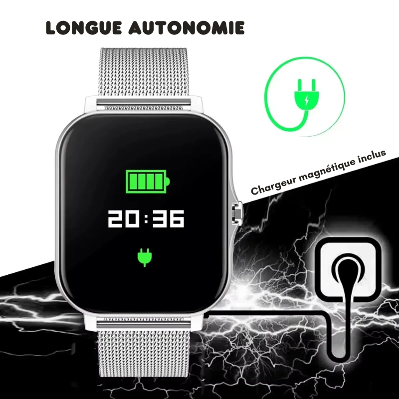 Montre Connectée Multifonction + Ecouteurs Bluetooth OFFERTS