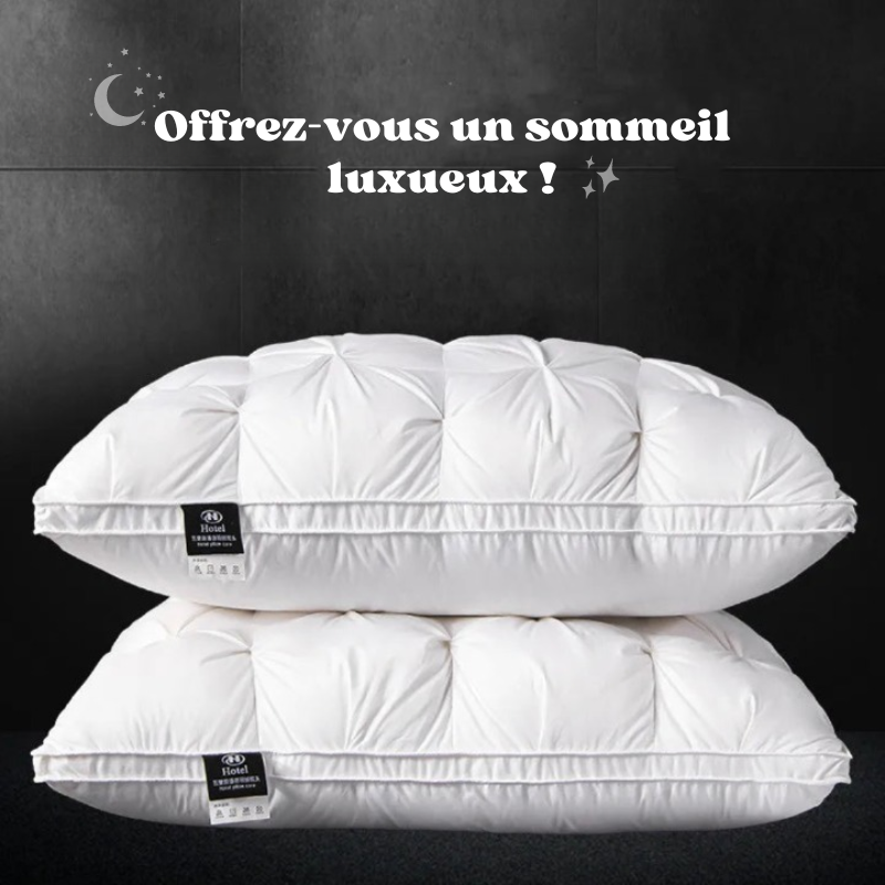 Oreiller d'hôtel de luxe - Coton & Plume d'oie