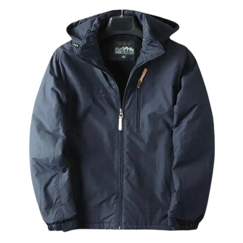 OUTDOOR - Veste imperméable à capuche intérieur polaire - Homme