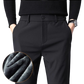 Pantalon élégant d'hiver avec doublure en polaire ultra-chaude pour Homme