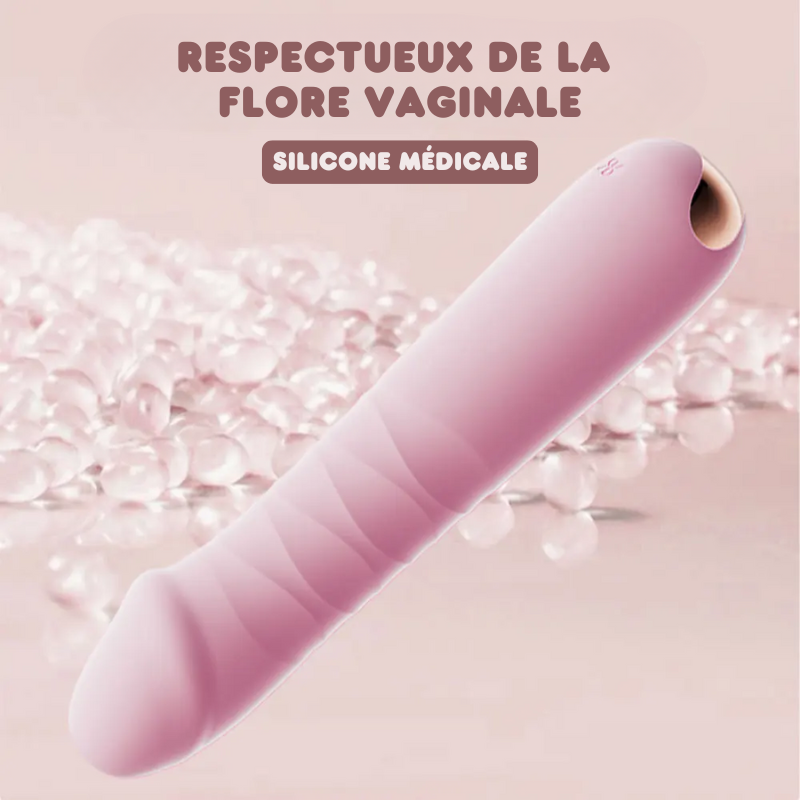 PINKY - Vibromasseur féminin Télescopique - 10 Vibrations