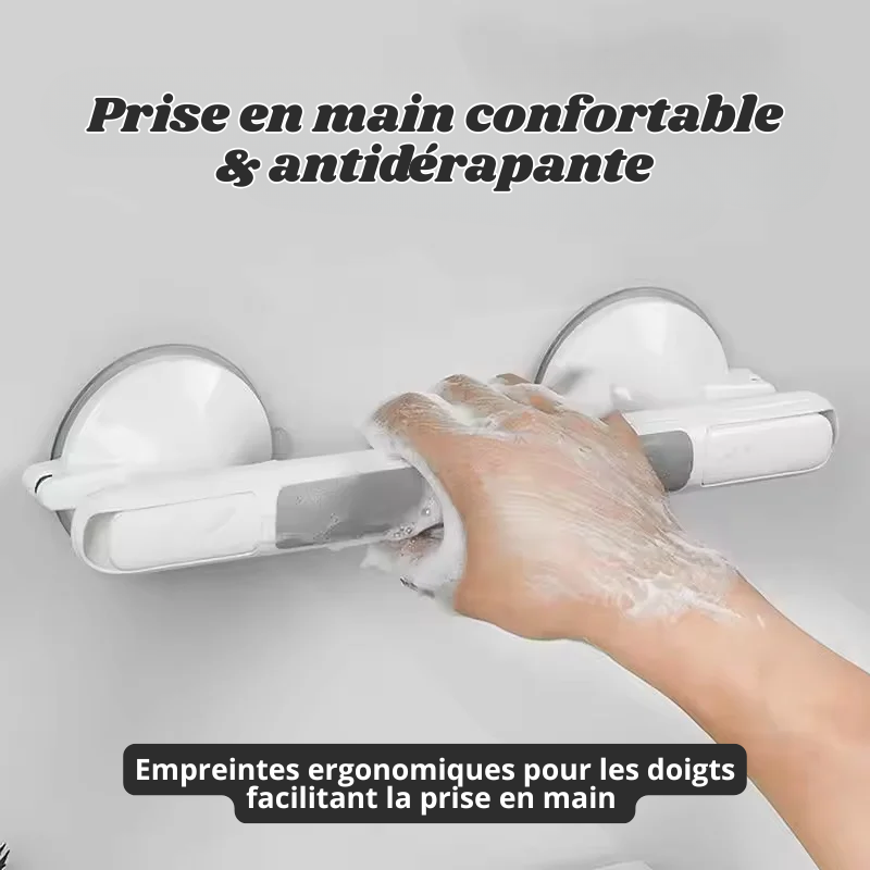 Poignée de Sécurité pour Salle de Bain – Fixation Ventouse