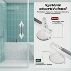 Poignée de Sécurité pour Salle de Bain – Fixation Ventouse