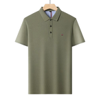 Polo brodé respirant pour homme