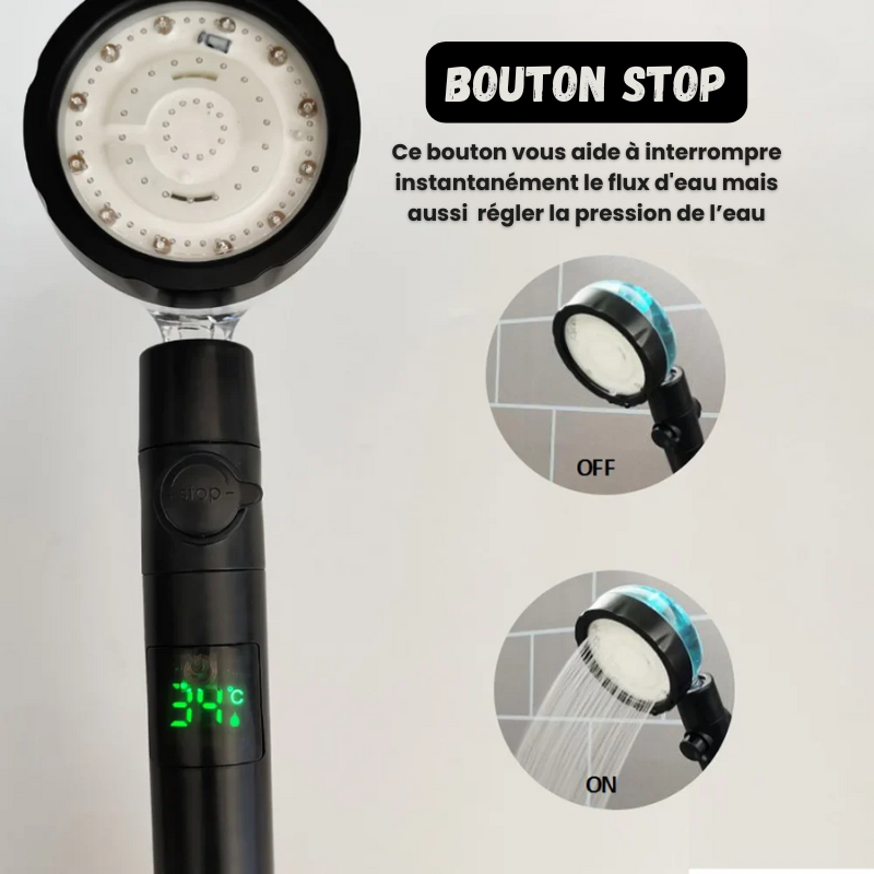 Pommeau de Douche - Affichage Température