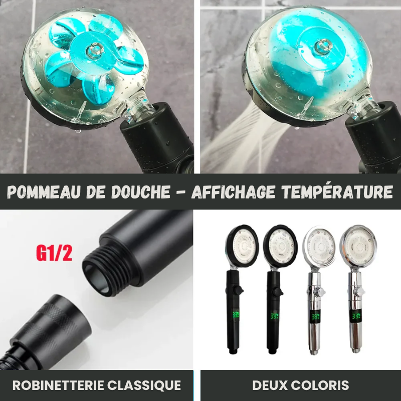 Pommeau de Douche - Affichage Température