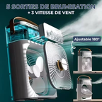 Rafraîchisseur d'air portable 3 en 1 avec brumisateur intégré