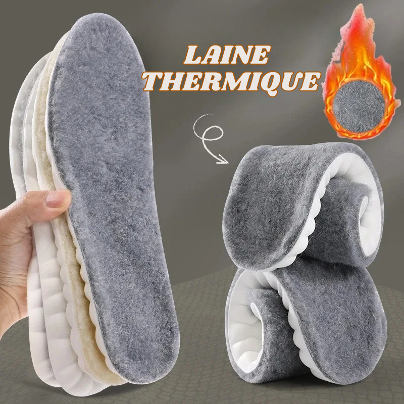 Semelles Orthopédiques 4D & Thermiques en Laine