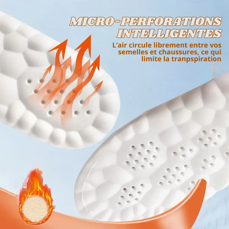 Semelles Orthopédiques 4D & Thermiques en Laine