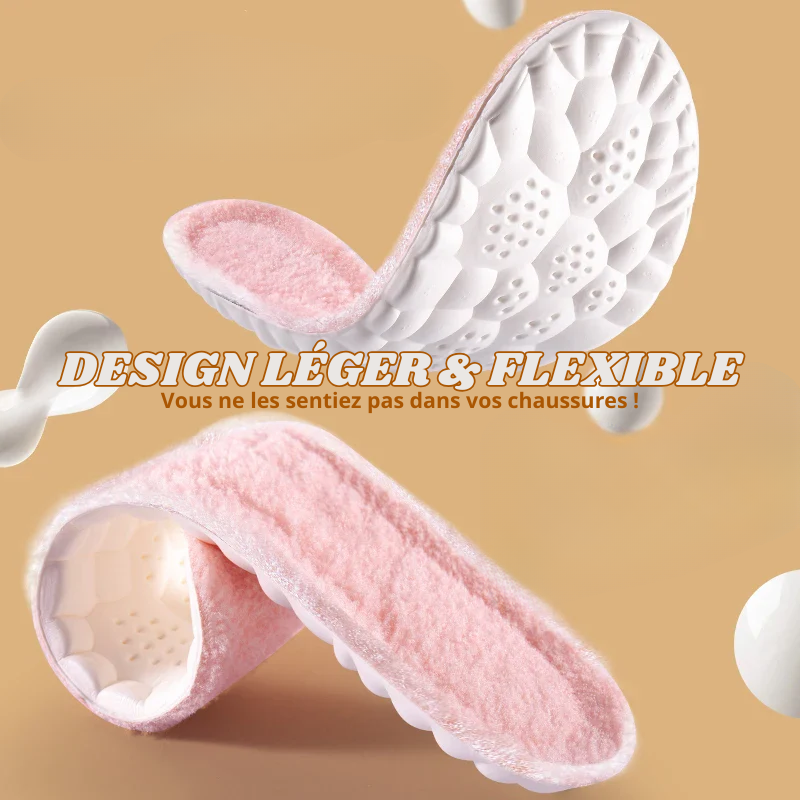 Semelles Orthopédiques 4D & Thermiques en Laine