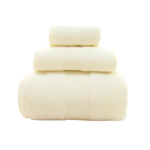 Ensemble de 3 Serviettes moelleuses d'hôtel en 100% Coton
