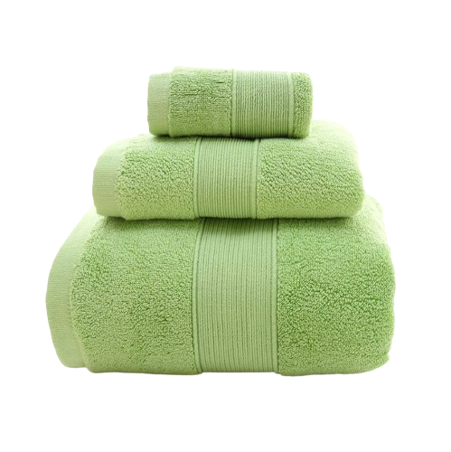 Ensemble de 3 Serviettes moelleuses d'hôtel en 100% Coton