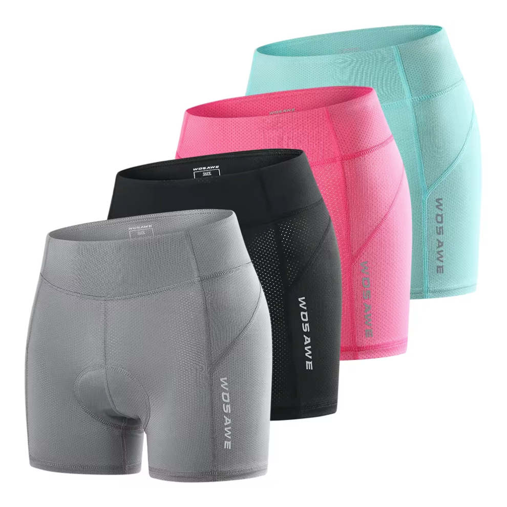 Short de cyclisme rembourré en gel 3D pour femme