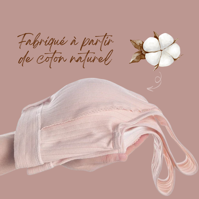 Soutien-Gorge d'Été en Coton Sans Armatures - Ouverture Frontale