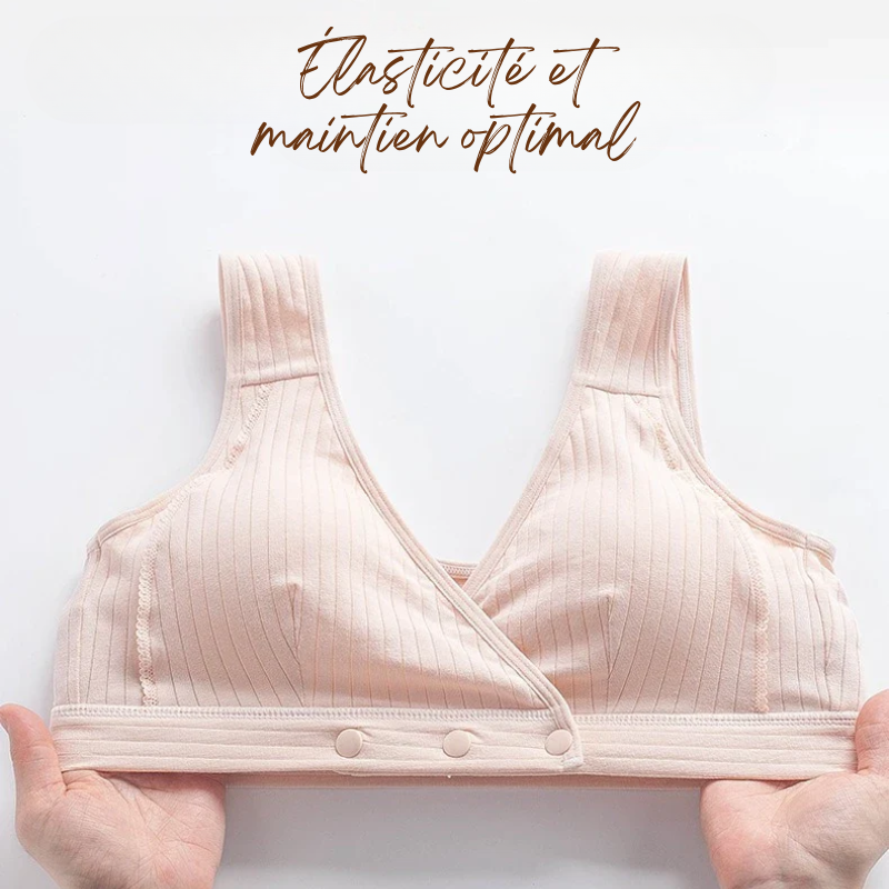 Soutien-Gorge d'Été en Coton Sans Armatures - Ouverture Frontale