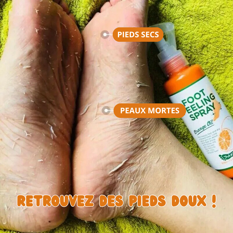 Spray Exfoliant pour Pieds à l'huile d'Orange