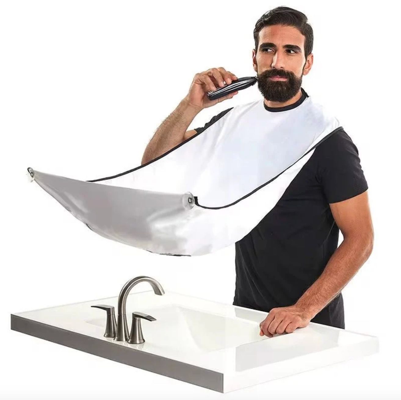 Tablier de Rasage pour Homme - Récolte les poils
