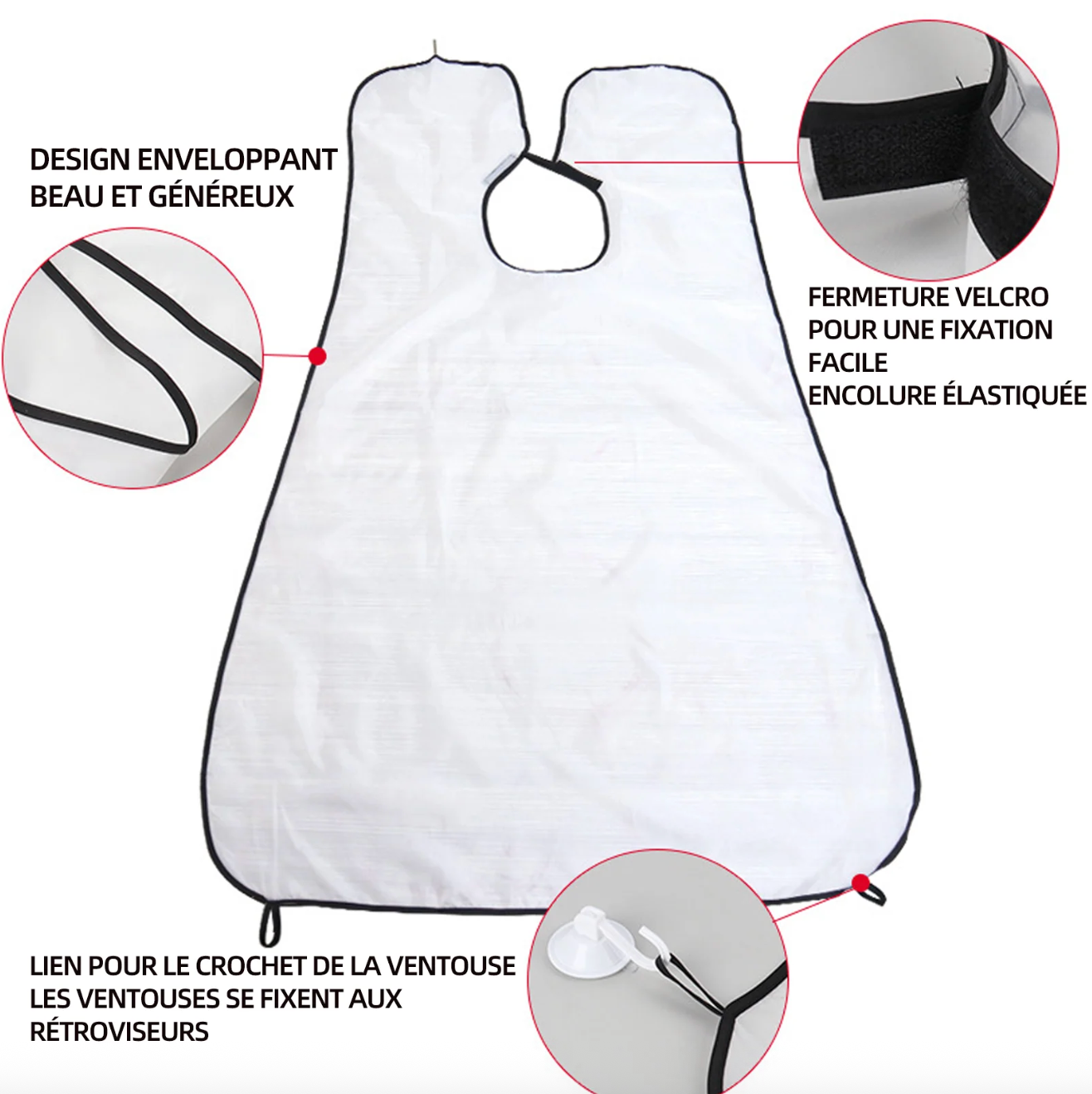 Tablier de Rasage pour Homme - Récolte les poils