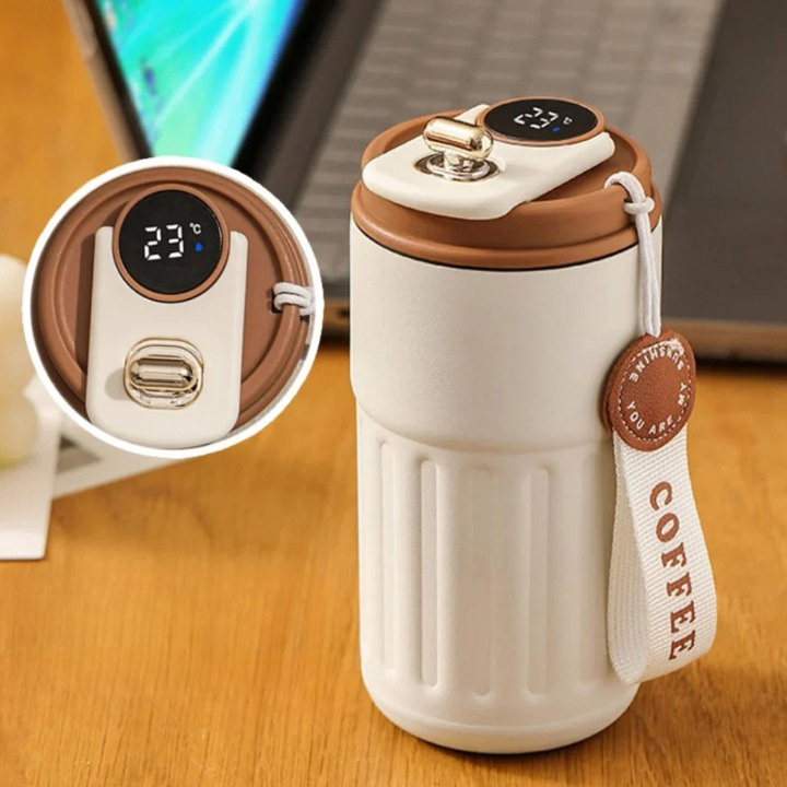 Thermos portable en acier inoxydable 450 - Affichage intelligent de température