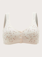 Soutien-gorge 100% coton à imprimé beige
